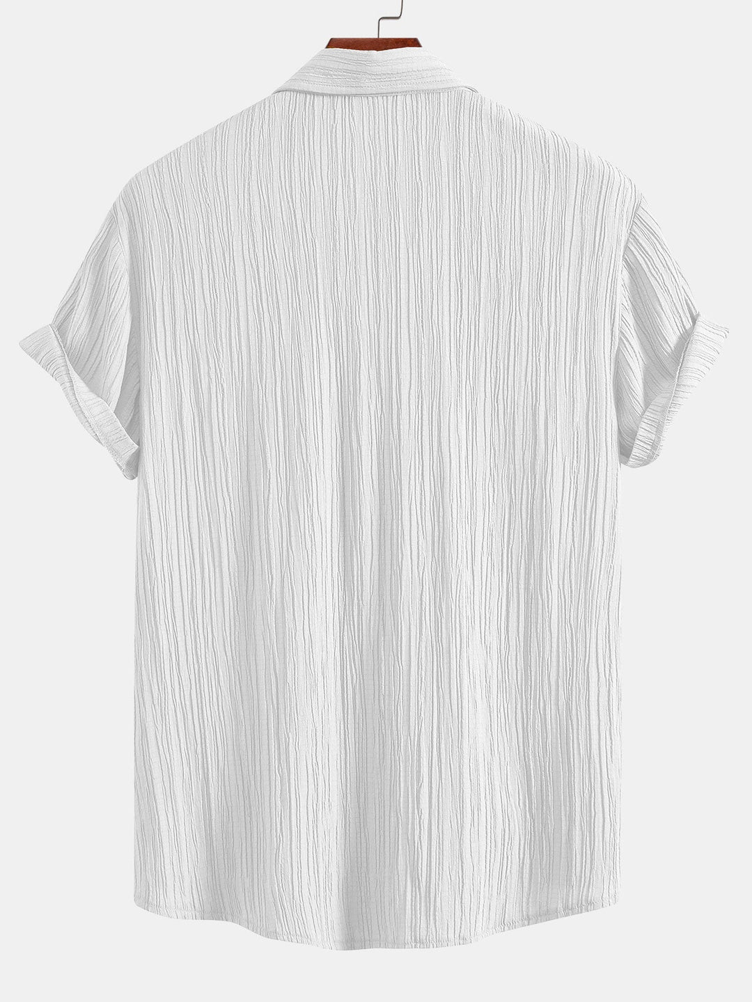 Wrinkled texture Button-down shirt