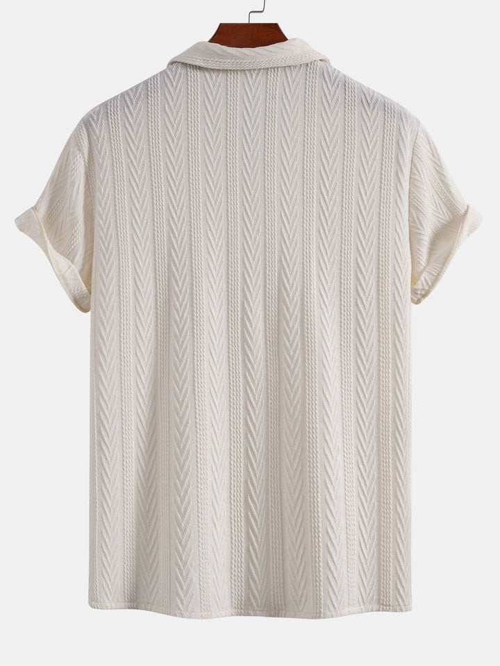 Textured Jacquard Cuban Shirt