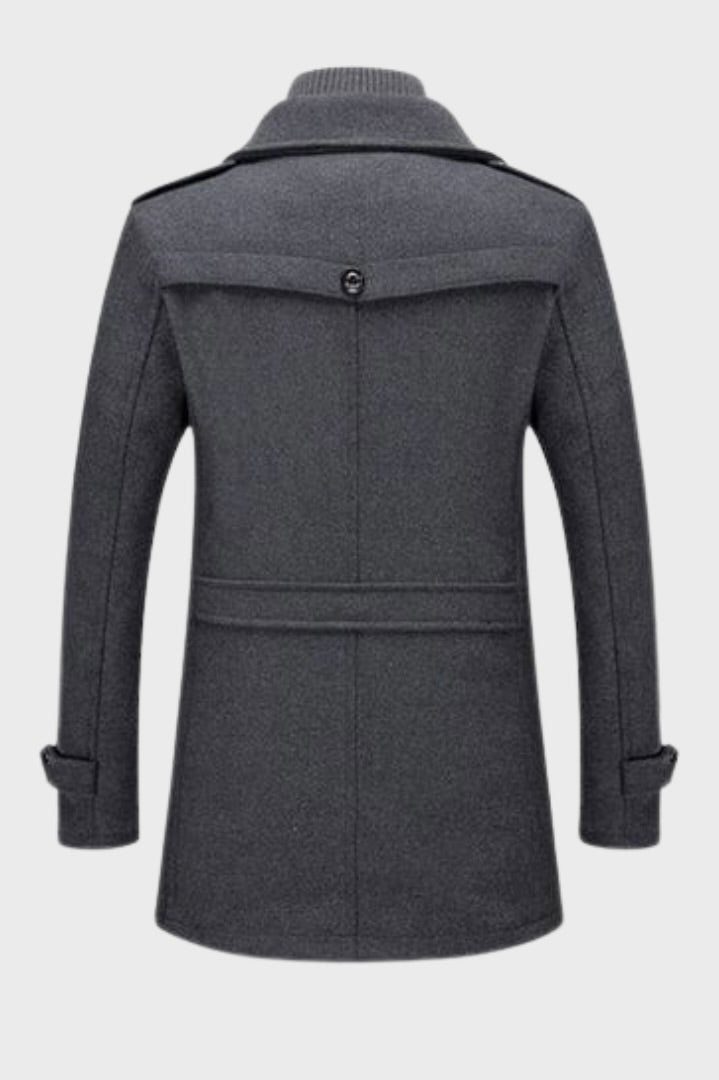 Immanuël™ Wool Blend Stand Collar Men’s Coat