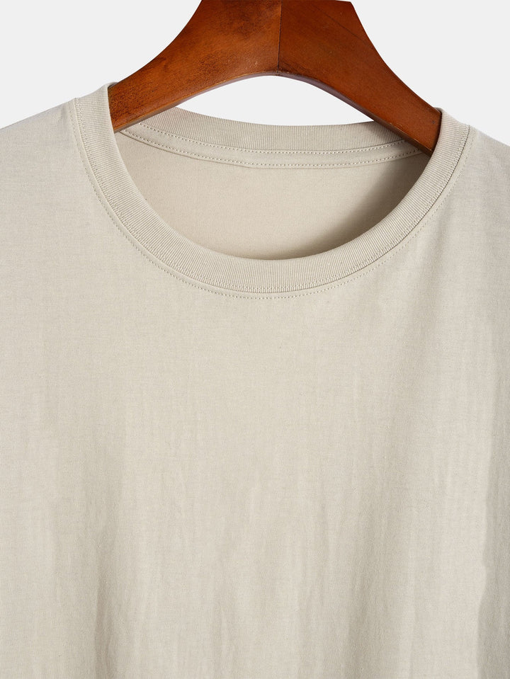 Basis Katoenen Boog Hem T-Shirt