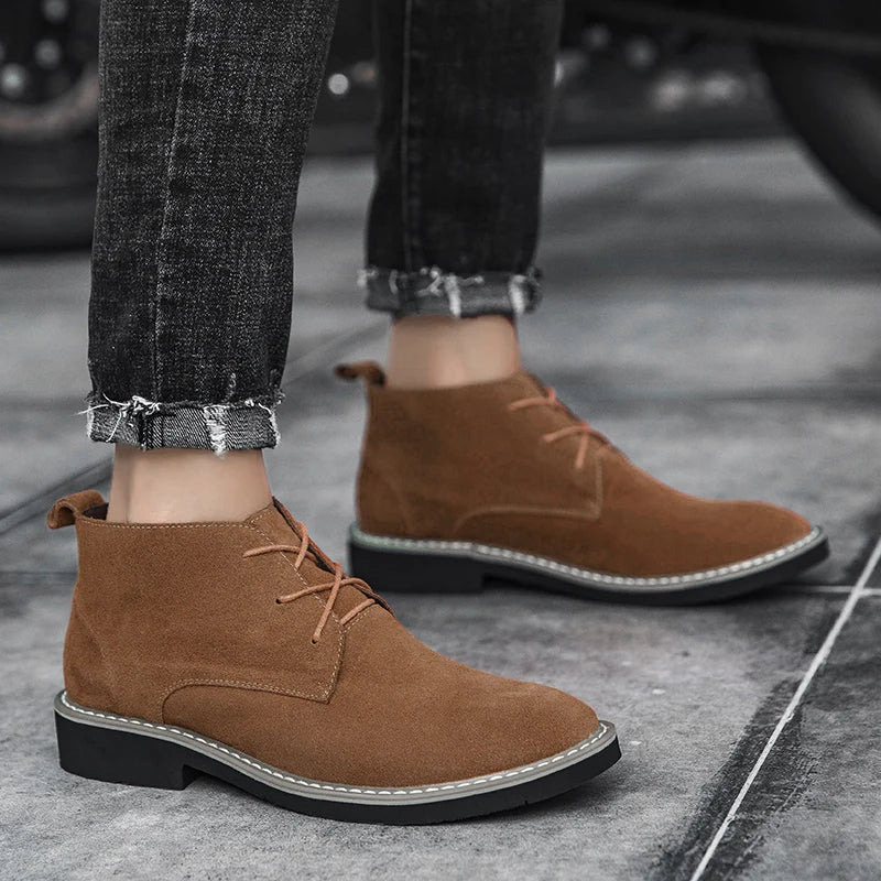 MADRID | Elevator-Suede-Shoe +2.4 Inches