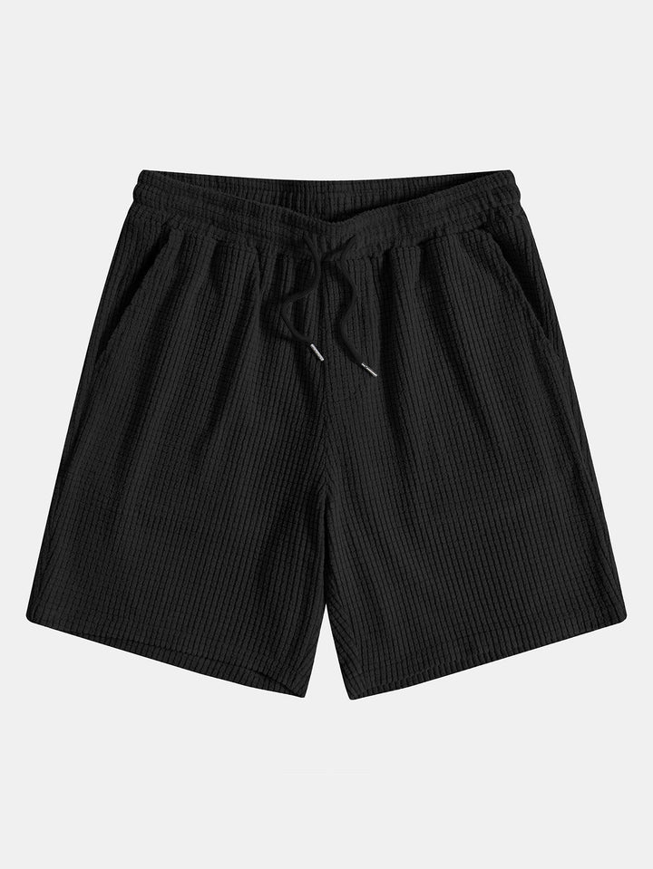 Waffle Button Up Shirt & Shorts