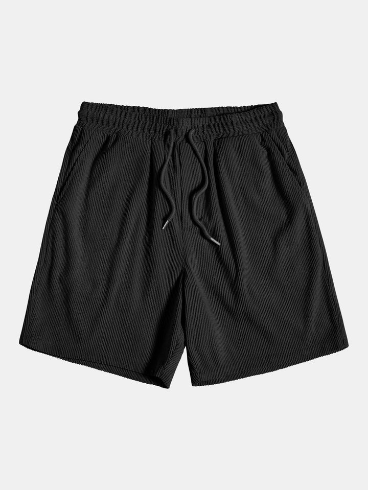 Short Sleeve Corduroy Button-Down Shirt & Shorts