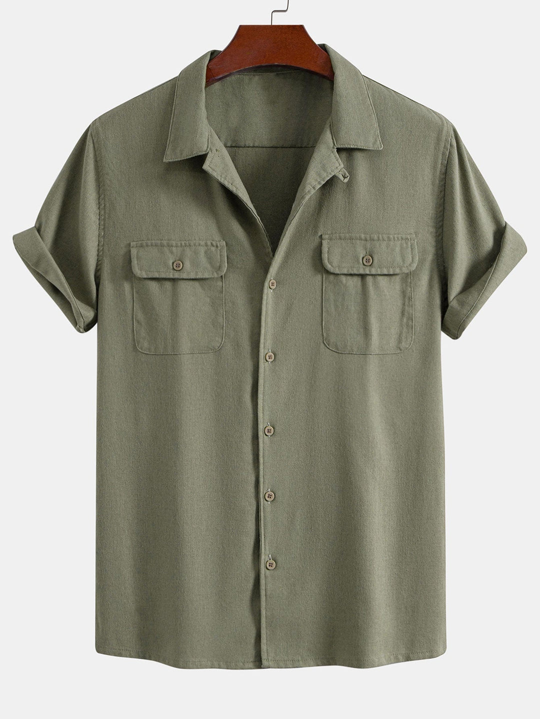 Linen Cuban Shirt with Pockets