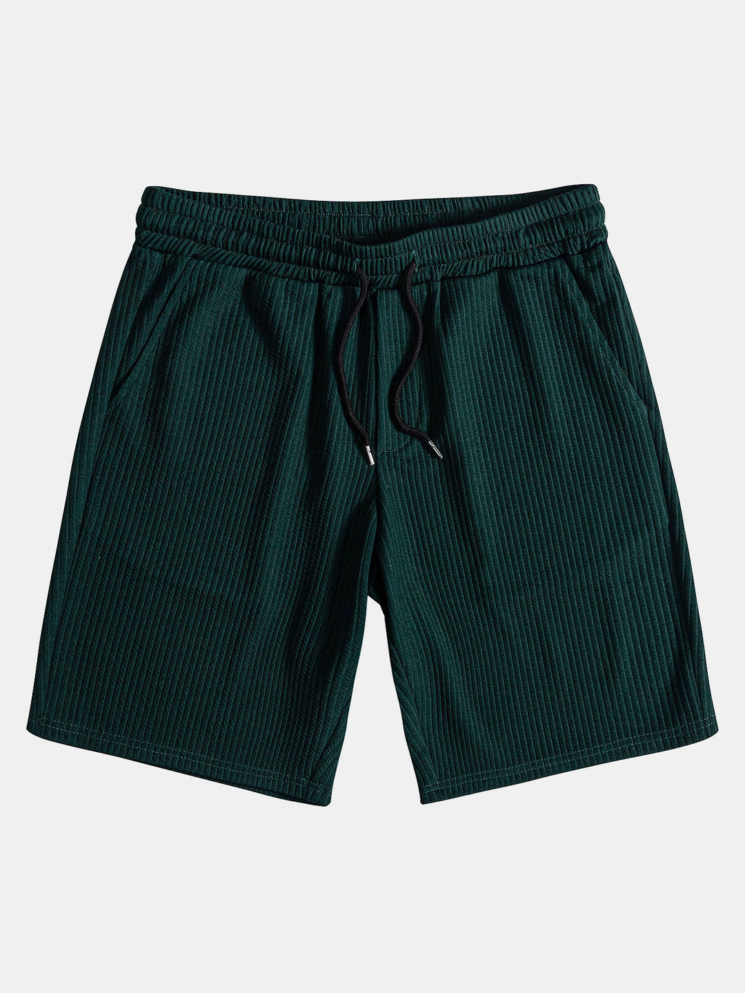Muscle Fit Ribbed Button-Down Shirt & Shorts