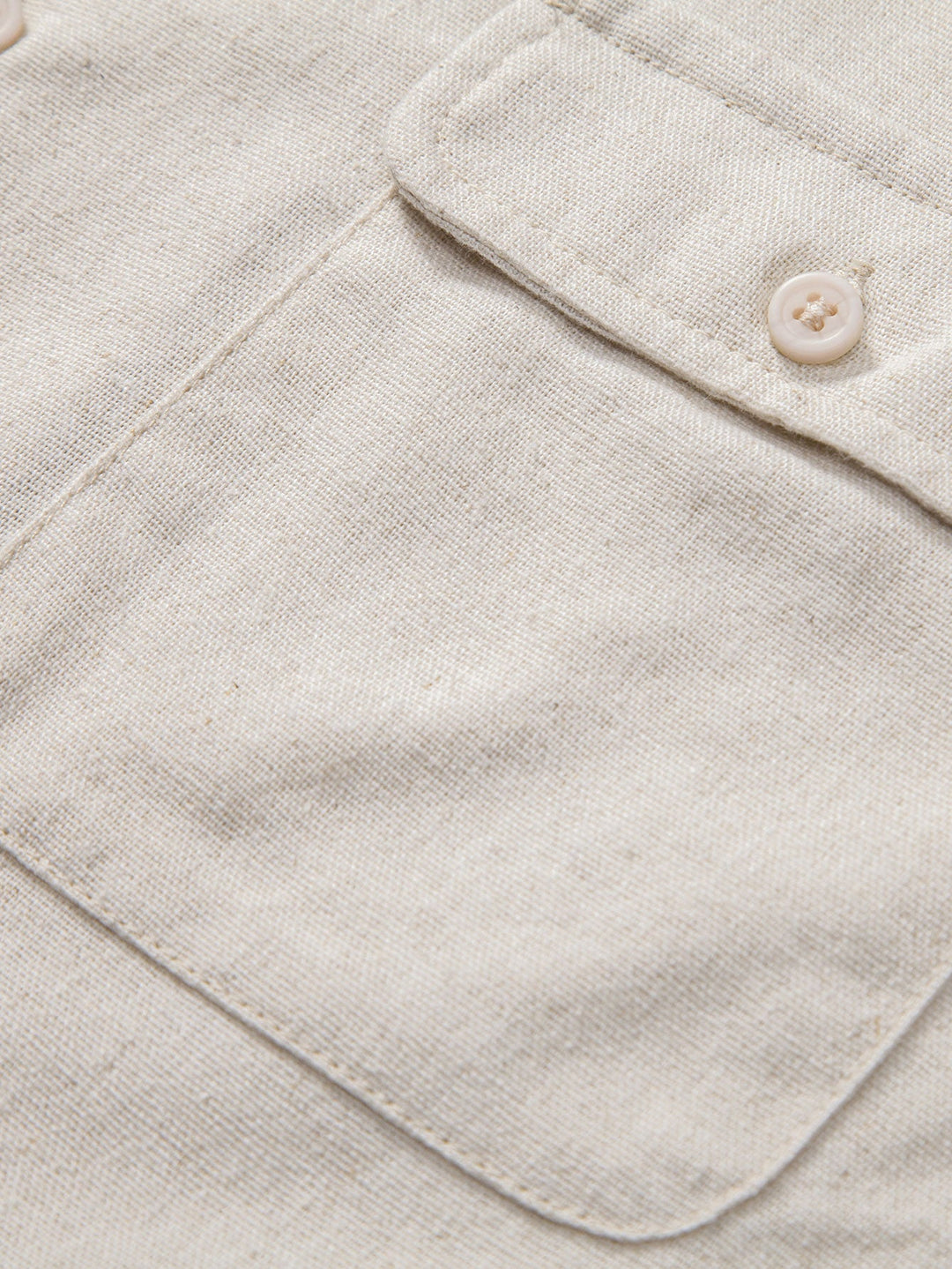 Linen Cuban Shirt with Pockets