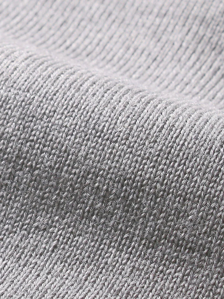 MARSEILLE - GRIJS MERINO HALFZIP SWEATER