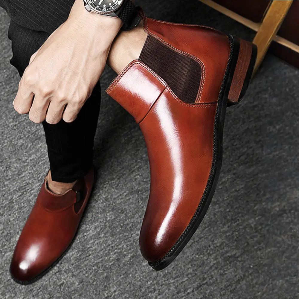Lustrous Chelsea Boots +3 Inches