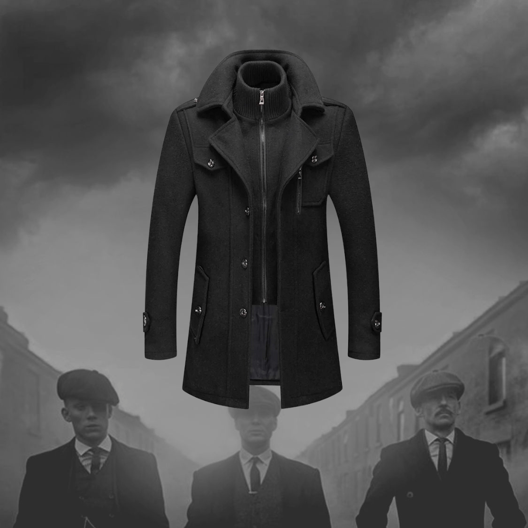 Immanuël™ Wool Blend Stand Collar Men’s Coat