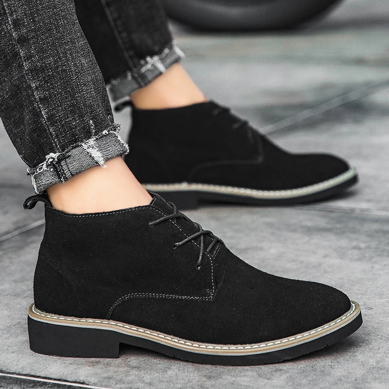 MADRID | Elevator-Suede-Shoe +2.4 Inches