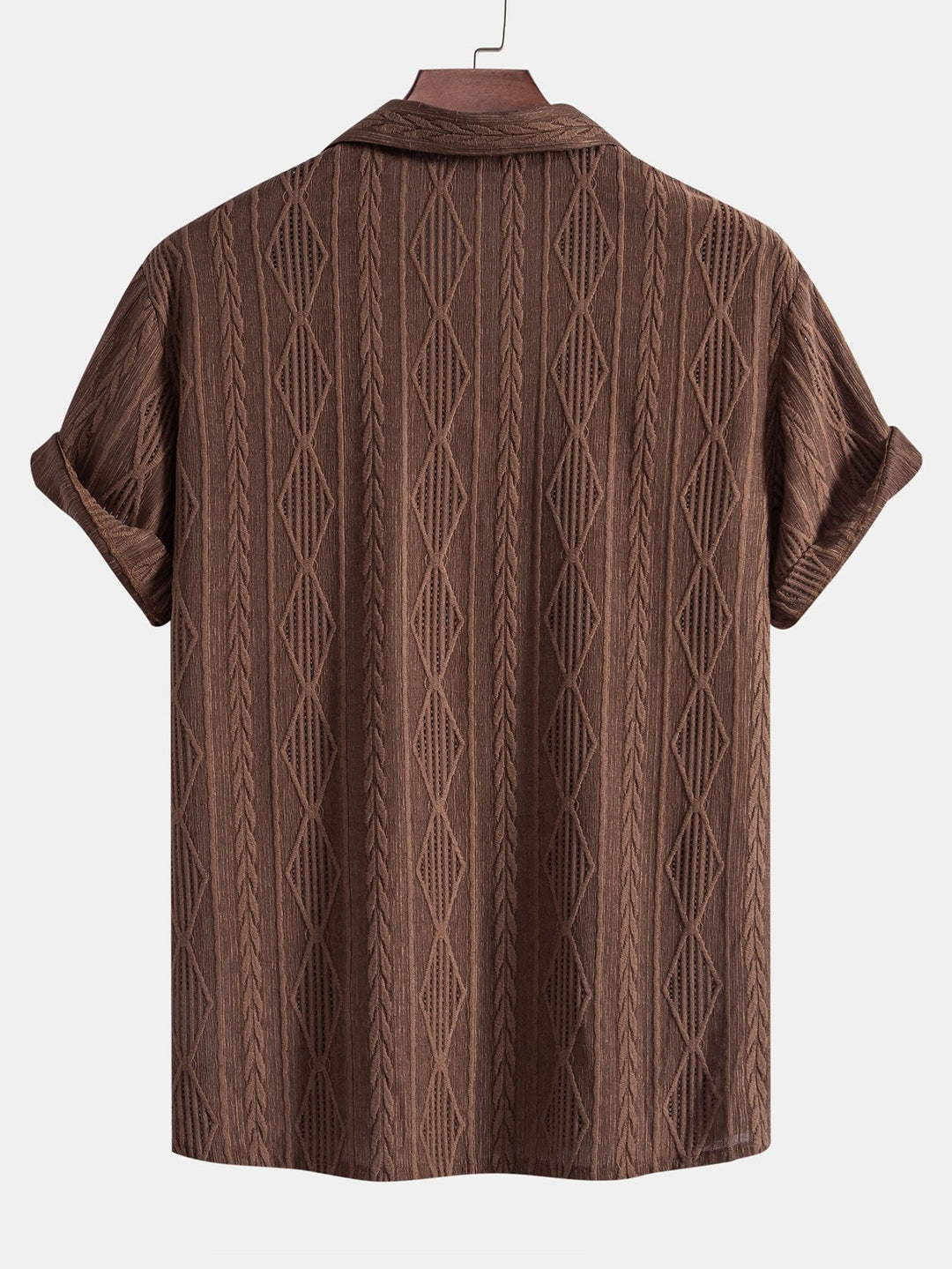 Geometric Jacquard Cuban Shirt Success