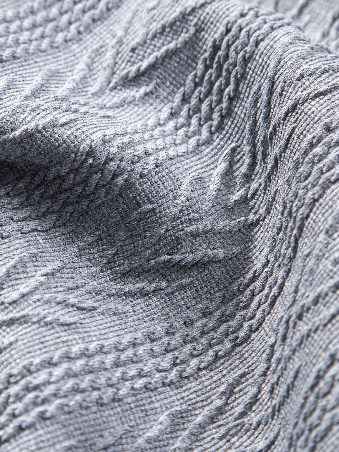 Knitted Geometric Jacquard Polo