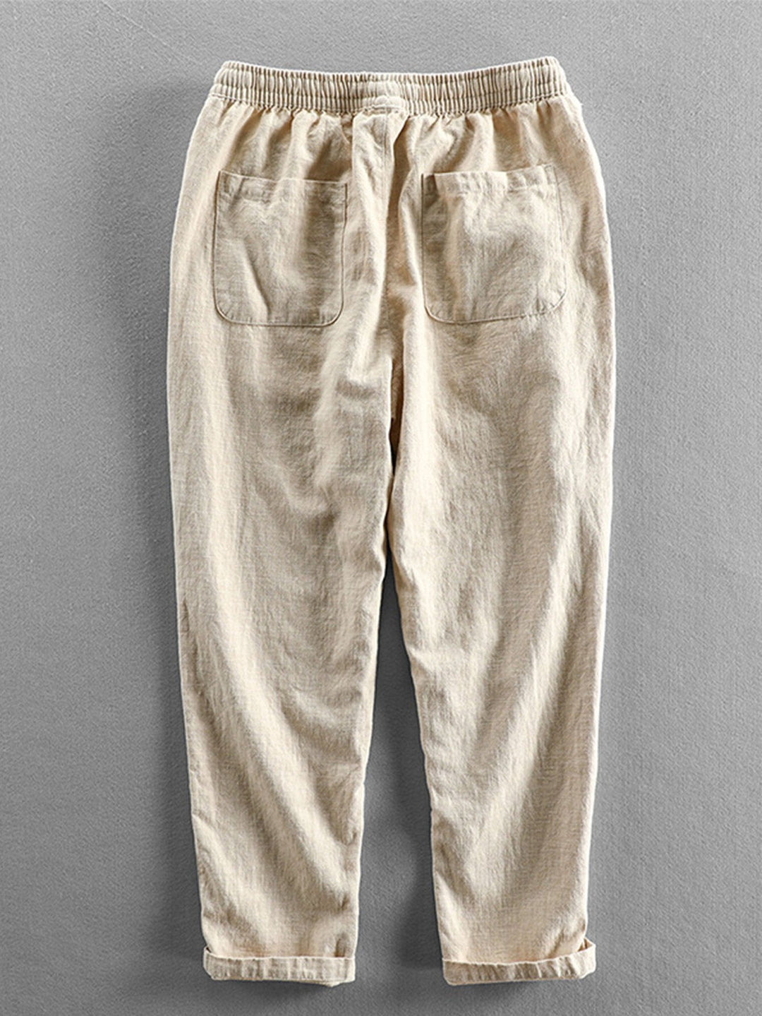 Linen Cotton Mix Cropped Pants